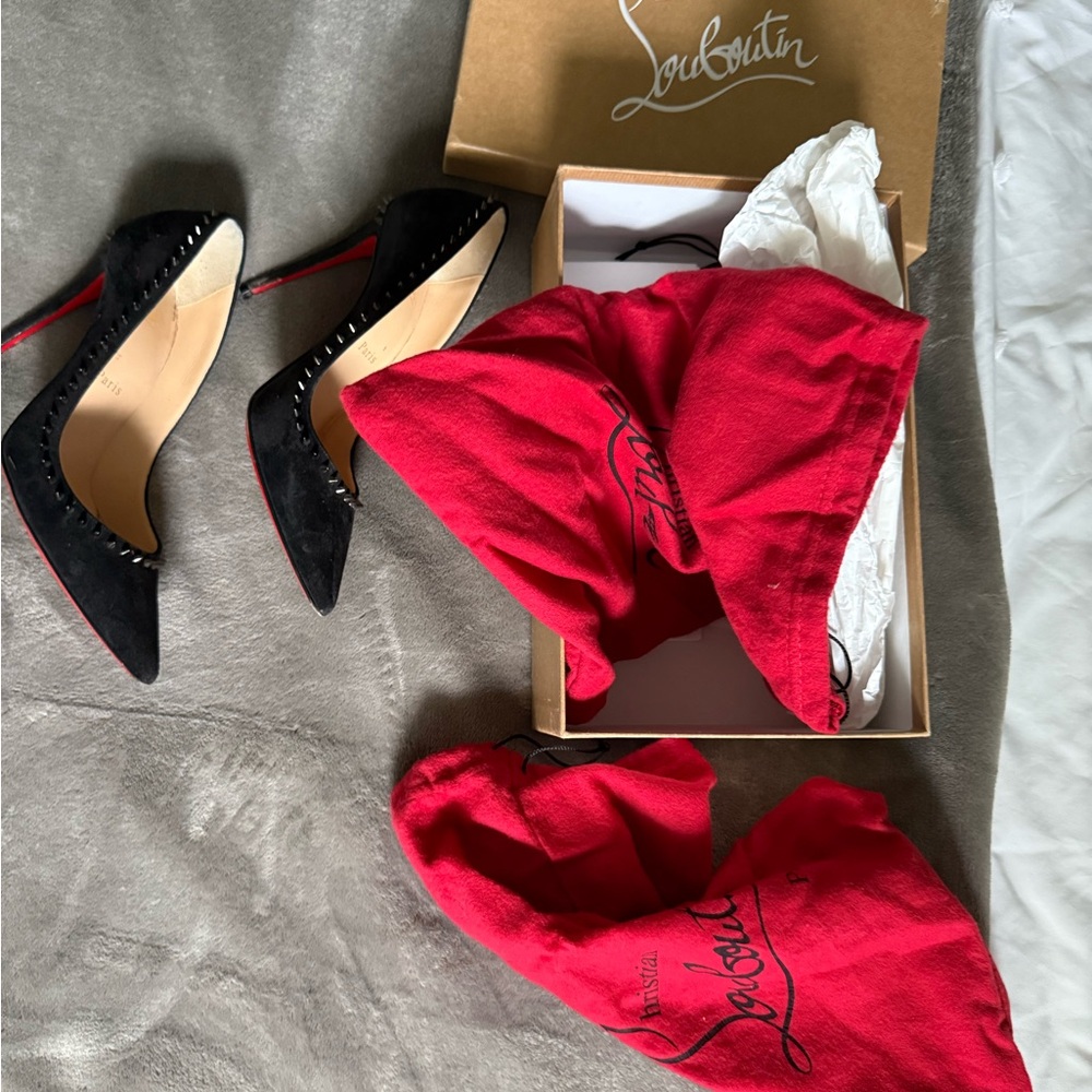 Christian Louboutin Anjalina, Size 38, 100 mm